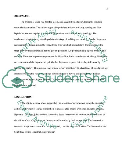 Changes That Take Place in the Human Locomotor System