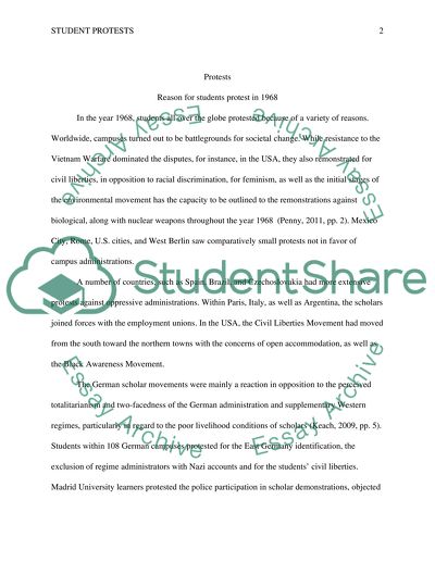 Definition Essay Paper The Student Protest Movement Thesis Statement Examples Essays also How To Start A Science Essay The Student Protest Movement Essay Example Topics And Well Written Mahatma Gandhi Essay In English