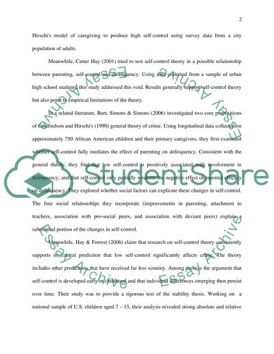 Criminal Justice Questionaires