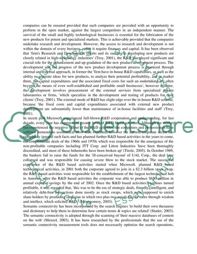 General Perspective: R&D