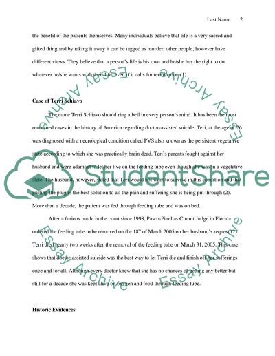 Doctor-Assisted Suicide