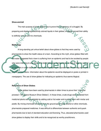 The Pharmacy Show Globes