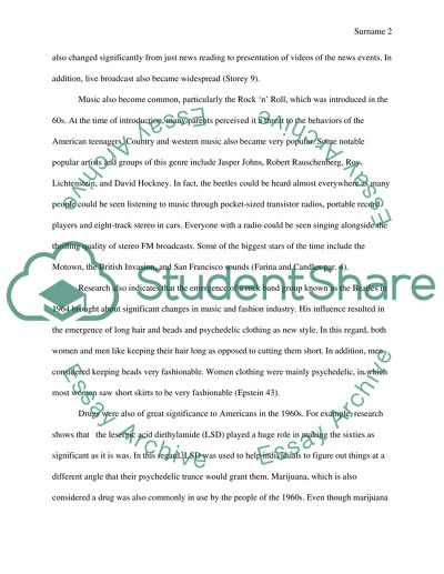 Popular Culture in the 60s