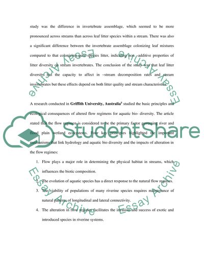 Influence of Habitat Diversity