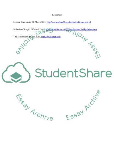 Foundation Engineering of Millennium Bridge in London
