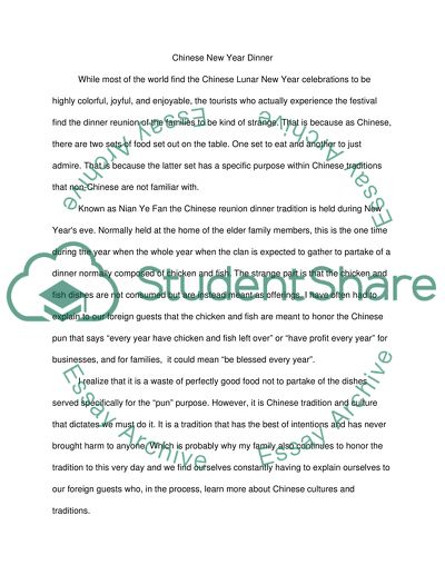 Chinese New Year Dinner