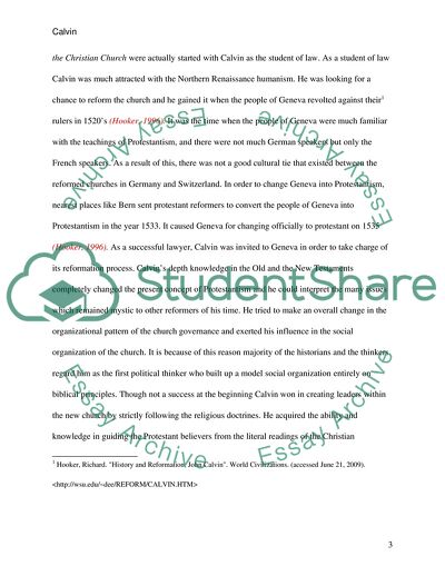 John Calvins Letter to the King (on the Clergy)