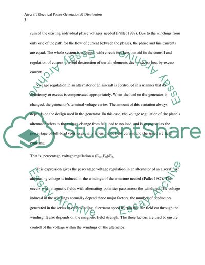 Aircraft Electrical Power Generation & Distribution