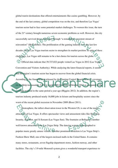 Tourism in Las Vegas and Dubai