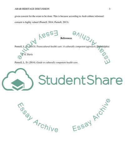 Arab Heritage Discussion