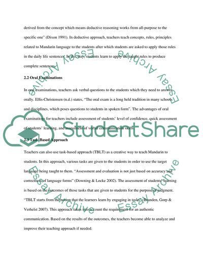 Innovative Approaches in Mandarin Language