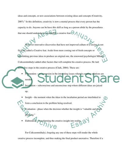 The Concept of Creative Social Systems