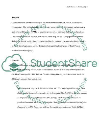 Bach Flower Essences and Homeopathy