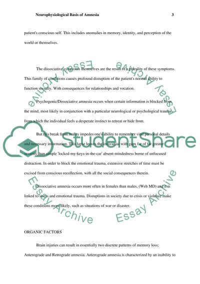 Anterograde amnesia example picture