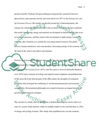 State Economics and Environmental Philosophy