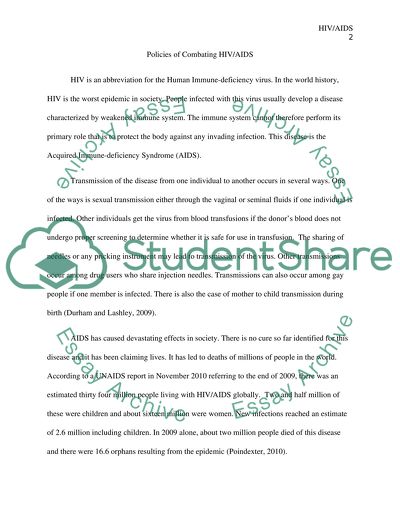 Fighting HIV and AIDS