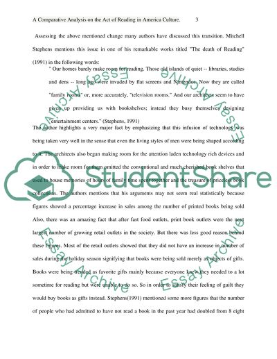 The Act of Reading in America Culture