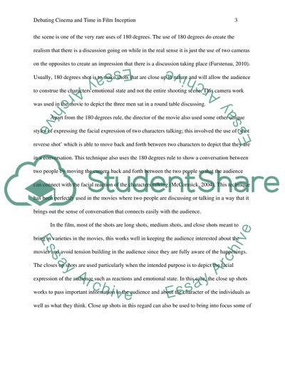 Debating Cinema and Time in film Inception