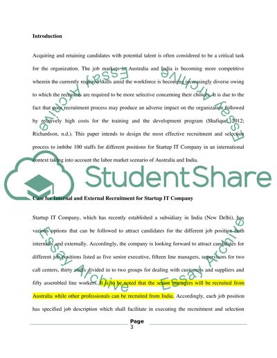 International HR Management in Australia and India