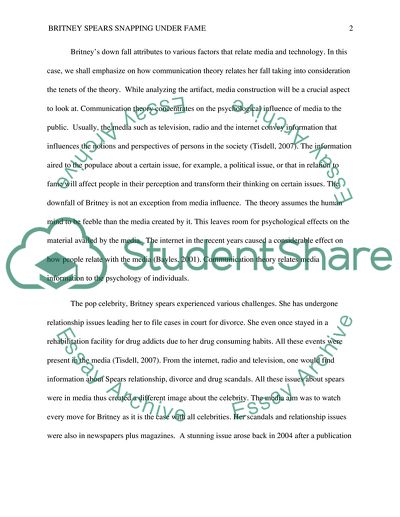 Britney Spears snapping under fame