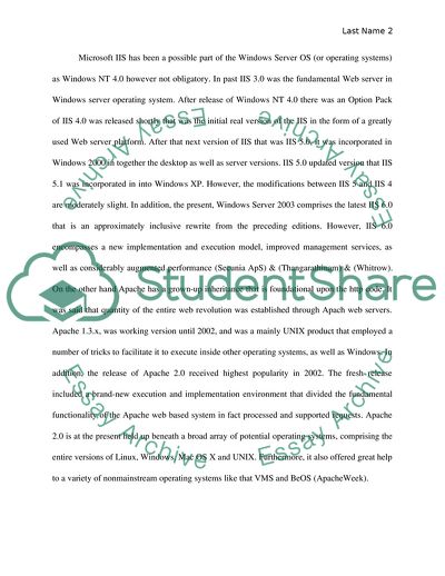Apache Web Server vs IIS 6