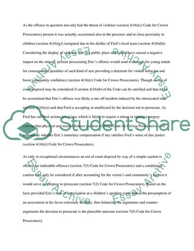 Crown Prosecution Service and Police and Criminal Evidence Act 1984