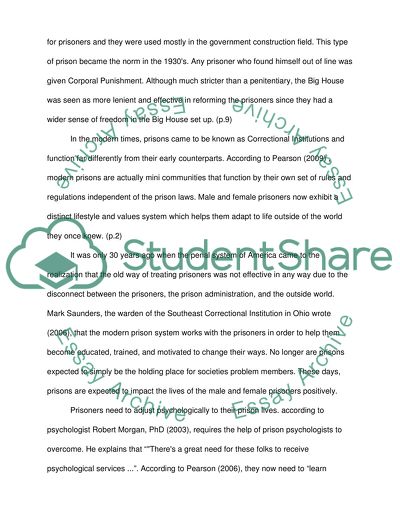 Evolution of Life in Prisons Paper