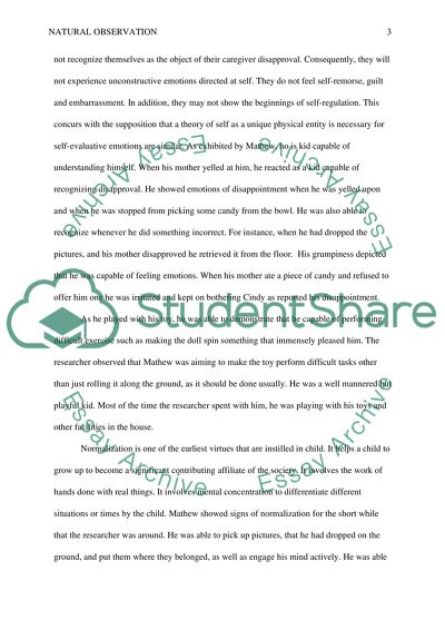 Children Natural Observation