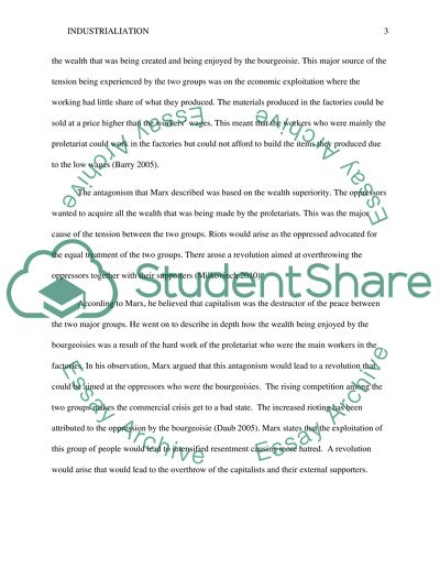 Industrialization and Indifference