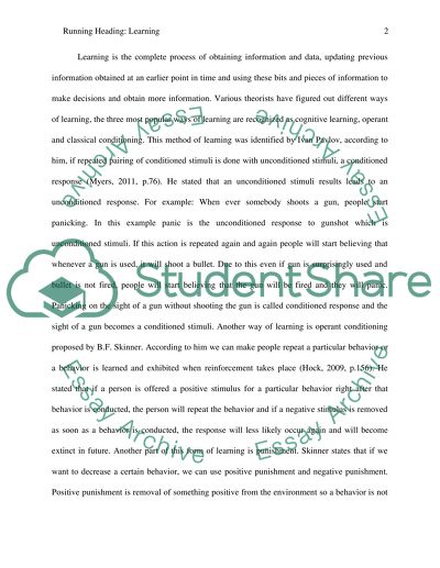 Different Ways and Role of Learning
