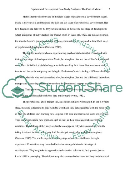 psychosocial development essay