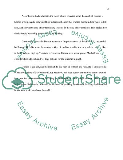 Analysis of Act I of Macbeth Play