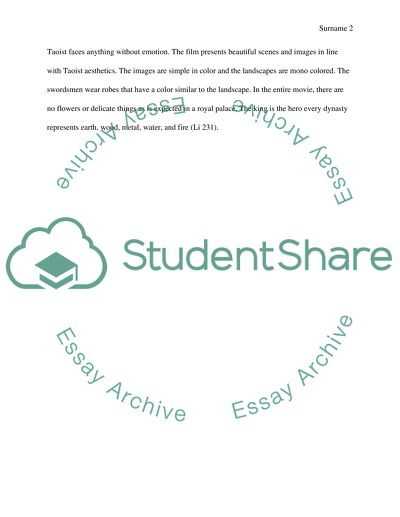 1.the emperor and the assassin 2.Hero