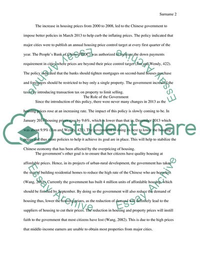 Housing Prices in China