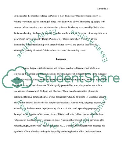 Plautus as a Prolific Roman Playwright