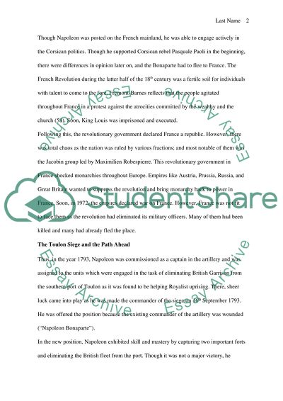 Rise and Fall of Napoleon Bonaparte