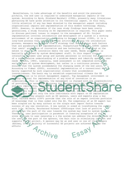 BUSINESS RISK, INNOVATION & CHANGE : Introducing Expert Systems at a Corporation