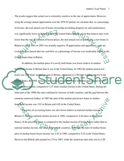 Price discovery in American and British Property Markets
