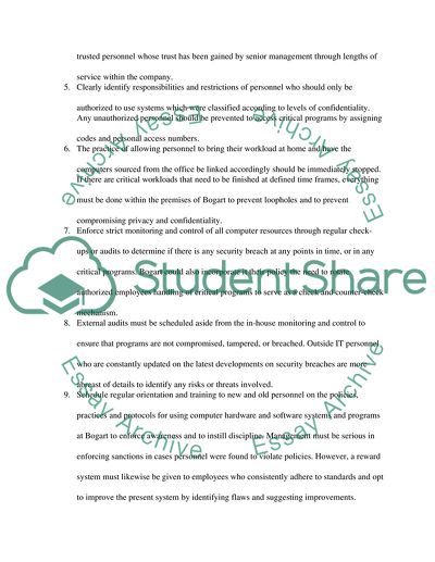 Bogart A Case in Point