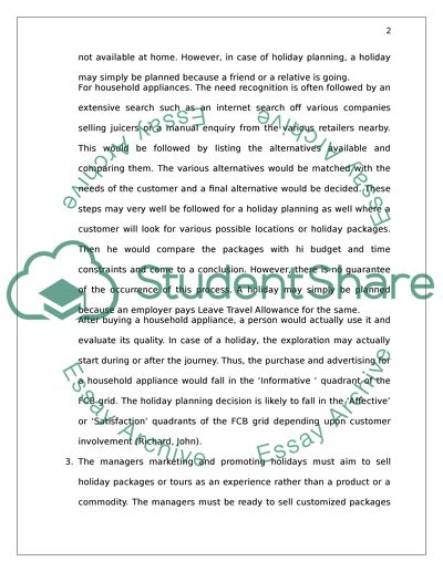 Consumer decision-making models