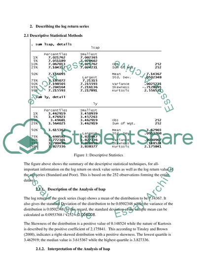 Applied Statistics for Finance and Economics