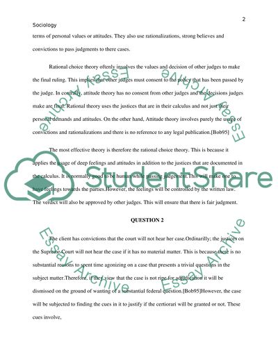 Factors in Accepting a Case