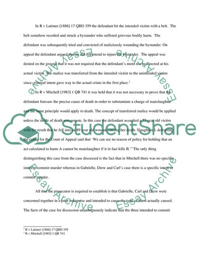 Criminal Liability of Accessories