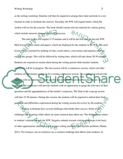 Writing Workshop Paper