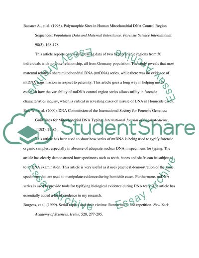 Misuse of DNA in Homicide Cases