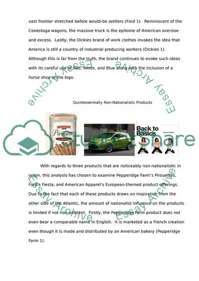 Quintessentially Nationalistic Products