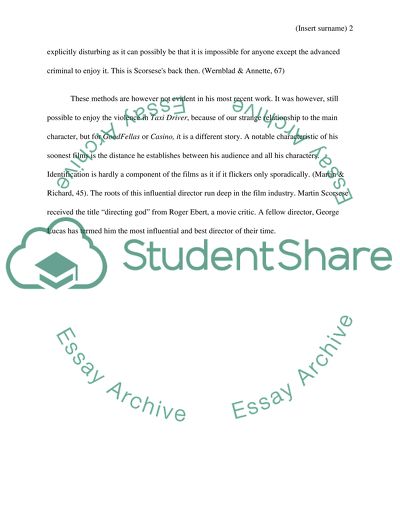 Five filsm of Martin Scorsese