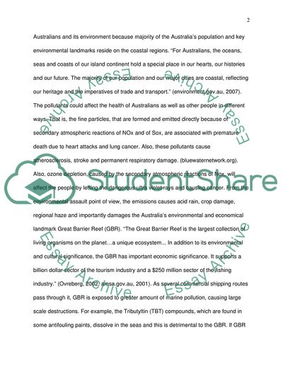 Australias Marine Pollution