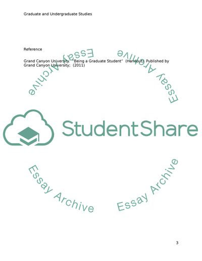 Being a Graduate and Undergraduate Student