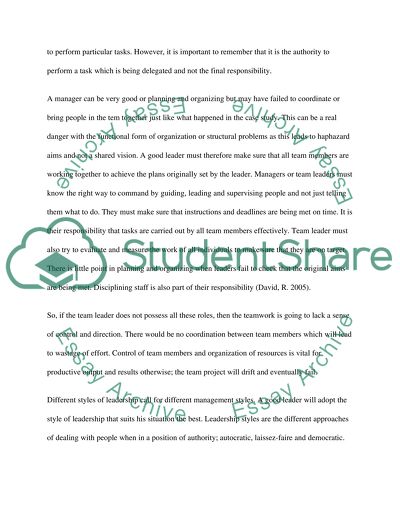 Effective Team and Performance Management